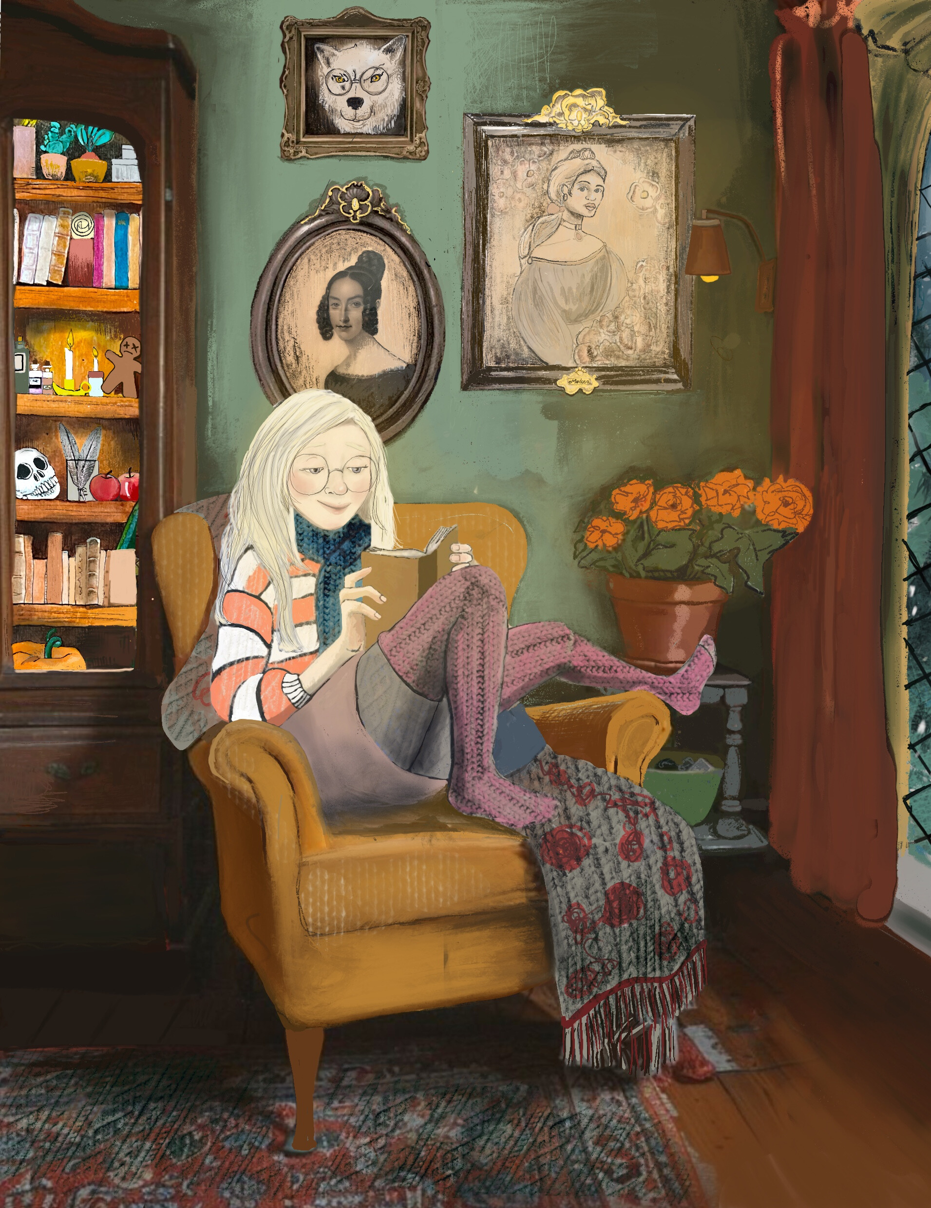 Blandet mixed‑media illustration 1