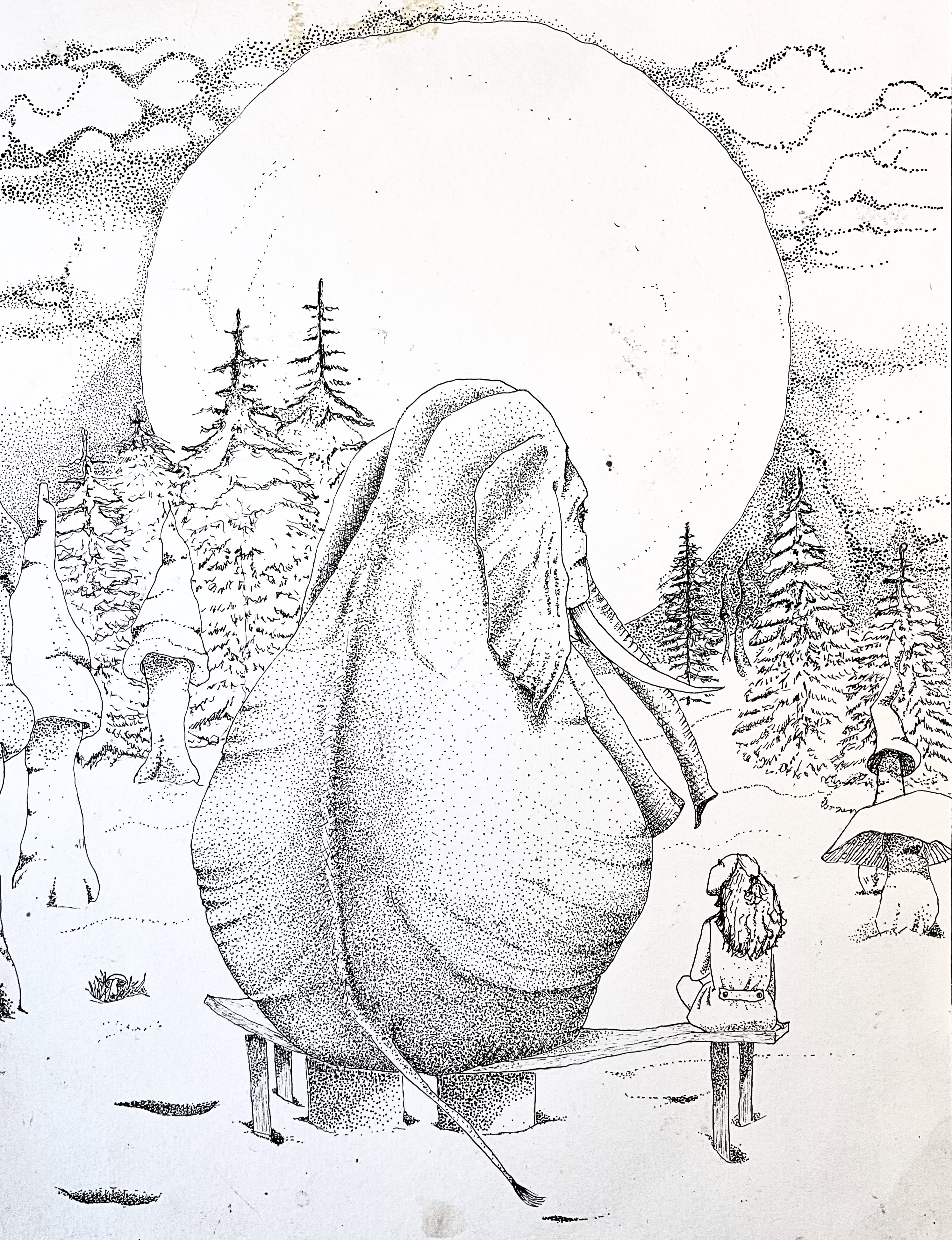 Portræt – akvarel/ink