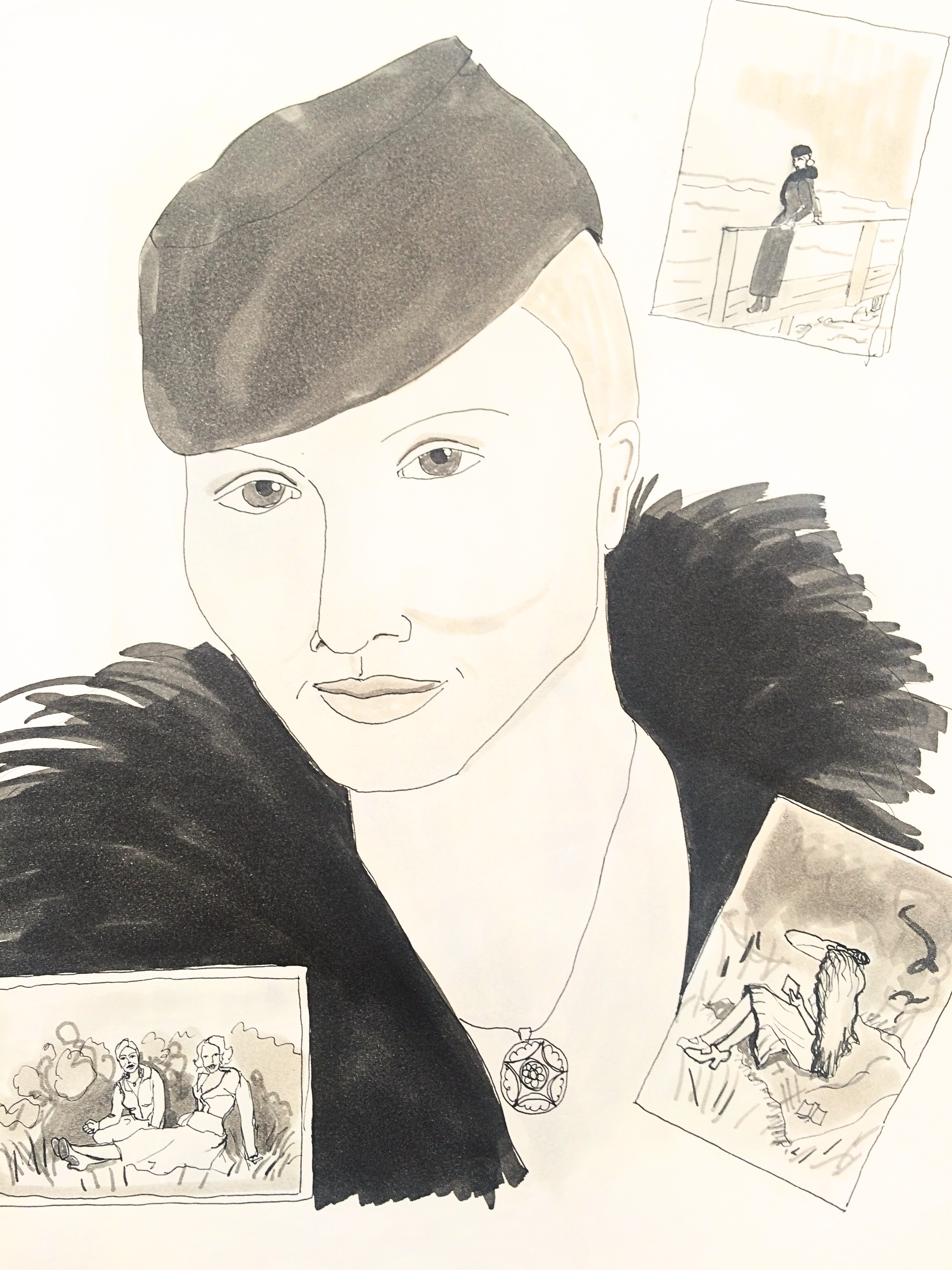 Farmor i Berlin – illustration