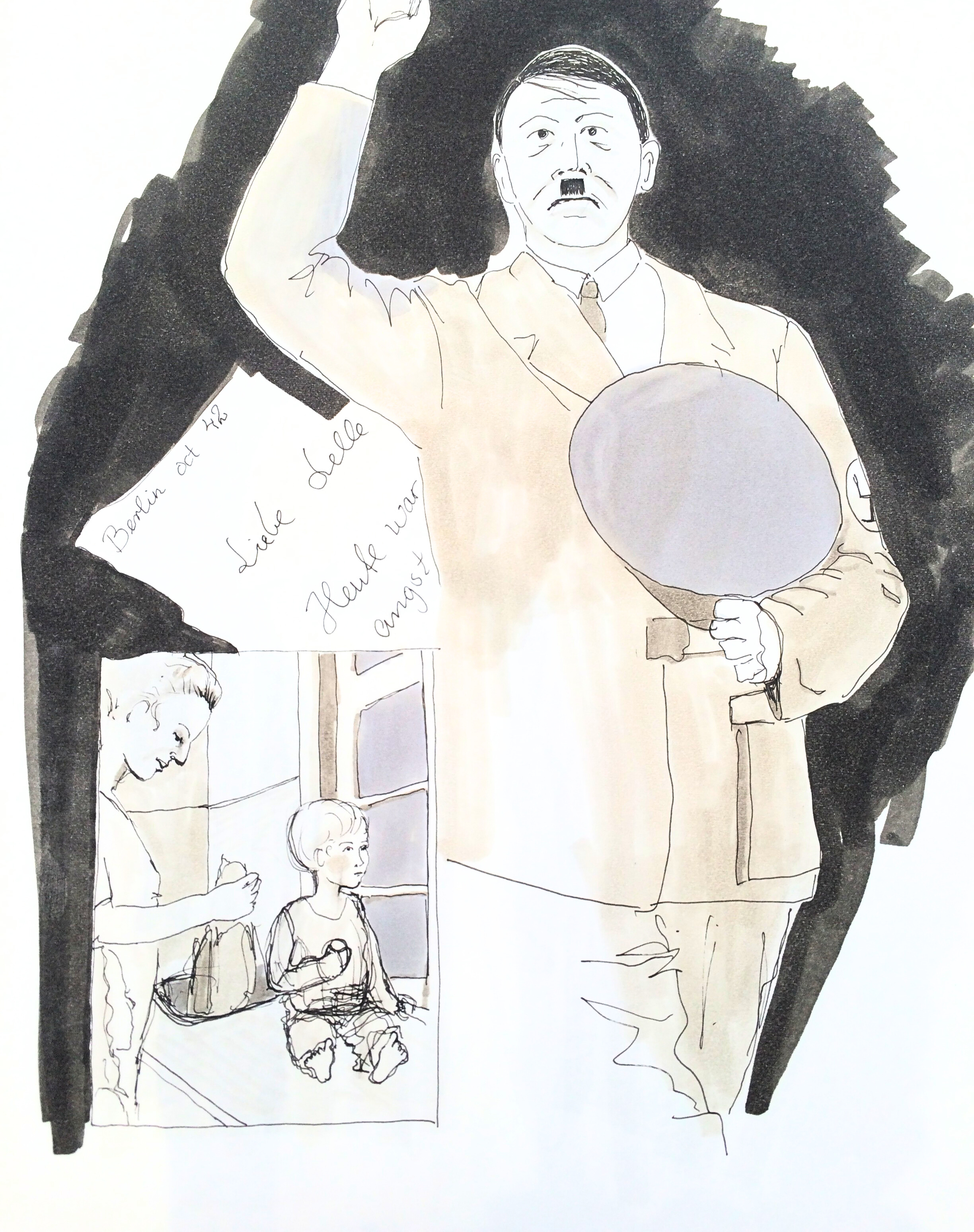 Farmor og min far – illustration