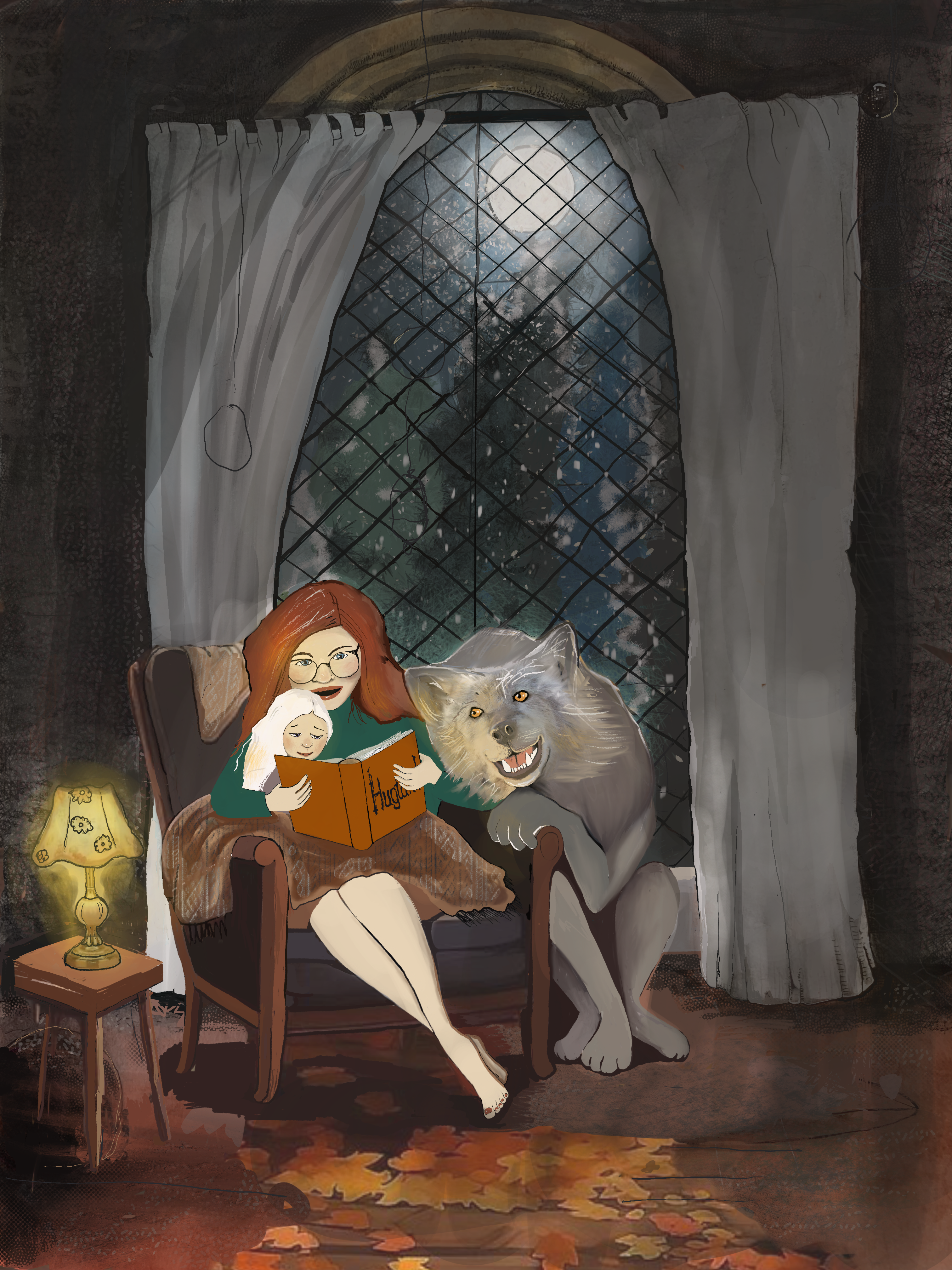 Luna og Venus – illustration
